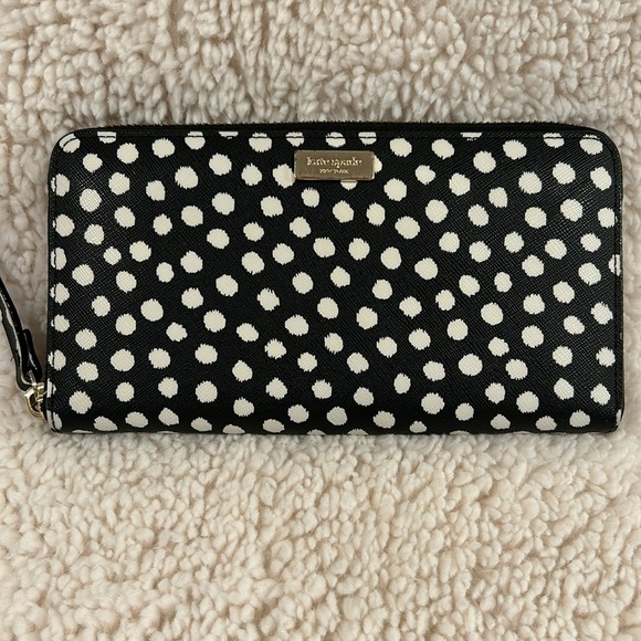 Kate Spade ♠️ Black Tote w/ Matching Wallet & Twilly - Picture 8 of 11